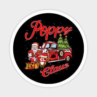 Poppy Claus Santa Car Christmas Funny Awesome Gift Magnet